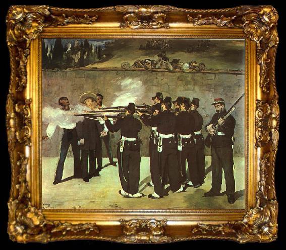 framed  Edouard Manet The Execution of the Emperor Maximillion, ta009-2